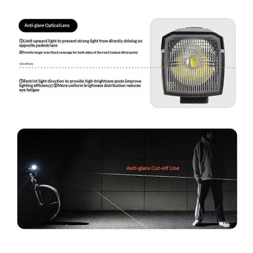 Przednia lampka rowerowa ROCKBROS RHL1600 2410011001 – 1600 lumenów