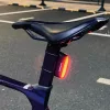 ROCKBROS 24120009001 tylne światło rowerowe z czujnikiem hamowania, magnetycznym mocowaniem, 7 trybami świecenia, ładowane przez USB, wodoodporne IPX6