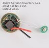 Sterownik 30mm SBT90.2 dla L6/L7,Wejście 6-8.4V,11-15A,Wyjście 20.5A