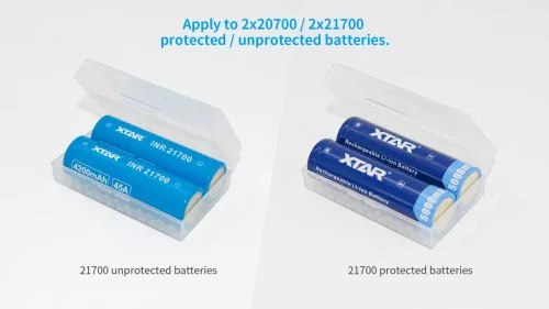 21700 pojemnik na 2 baterie