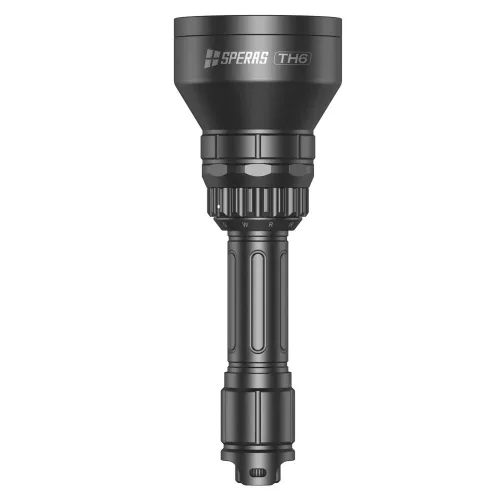SPERAS TH6 – Ładowalna latarka myśliwska 4 w 1 z LED, z zasięgiem 1173 m