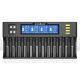 LiitoKala Lii-S12 12-gniazdowa ładowarka 18650 do 20700 26650 21700 14500 10440 16340 1.2V 3.7V bateria