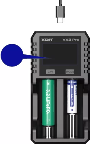 XTAR VX2 Pro inteligentna ładowarka i tester pojemności