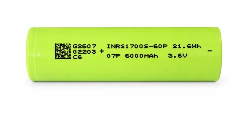 Ogniwo akumulatorowe Linkdata 21700S-60P o pojemności 6000mAh i ciągłym prądzie 60A