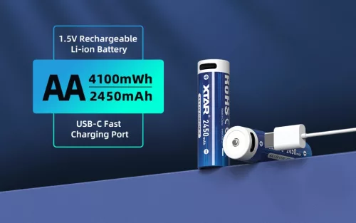 XTAR 4 akumulatory AA 4100mWh/2450mAh USB-C