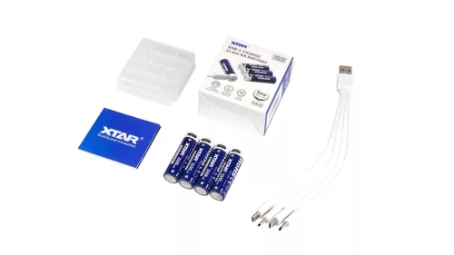 XTAR 4 akumulatory AA 4100mWh/2450mAh USB-C