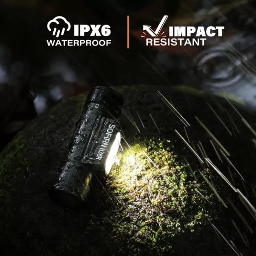 Sofirn H05B Latarka czołowa Moc 2000 lumenów 3 białe diody LED + 2 czerwone żarówki LED Typ-c Ładowana zewnętrzna lampa czołowa z IP66