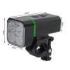 Boruit 2595 przednia lampka rowerowa z 4 diodami LED, 2000 lumenów, 200 metrów ranger
