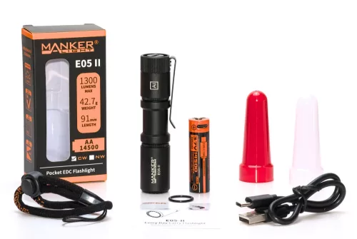 Manker E05 II 1300 lumenów High Output EDC Latarka