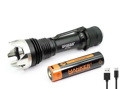 Manker Striker LUMINUS SFT40 LED Zdejmowana osłona typu SS Strike Tactical Flashlight Max 500 Meters Latarka o pojemności 2600mAh OTG 18650