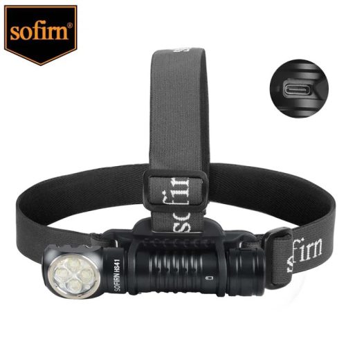 Sofirn HS41 4000 Lumens Latarka czołowa USB C z prawym kątem Zasilanie 21700 światła