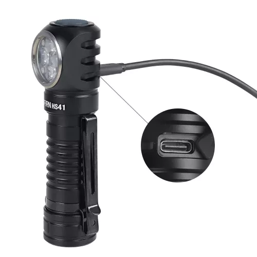 Sofirn HS41 4000 Lumens Latarka czołowa USB C z prawym kątem Zasilanie 21700 światła
