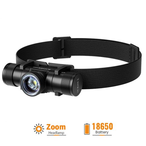 Sofirn HS20 USB C Ładowalny reflektor LED, 18650 Mocne światło 2400lm, z reflektorem i reflektorem