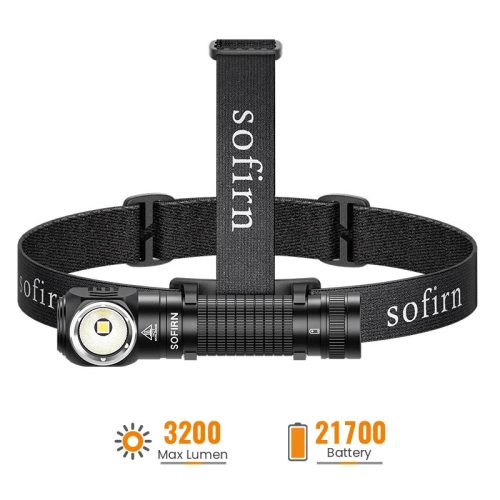 Hybrydowa latarka czołowa Sofirn HS45 3200 lumenów z aktywnym systemem chłodzenia wentylatorem