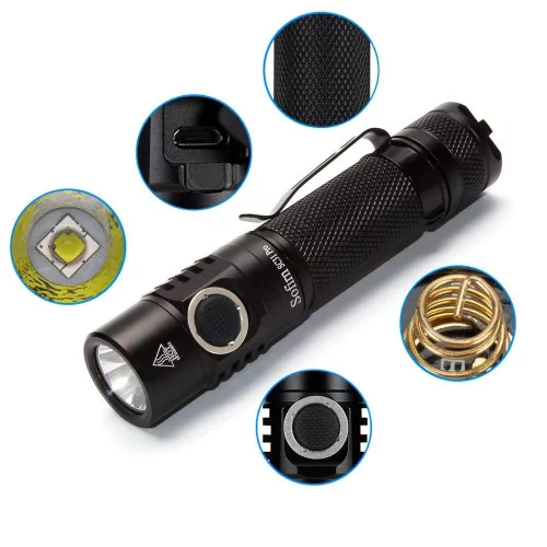 SC31 Pro 2000 Lumen Latarka akumulatorowa bez baterii