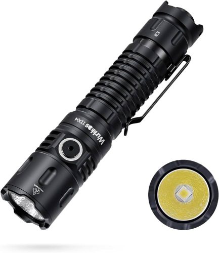 Latarka akumulatorowa Wurkkos TD04 XHP50D HI USB-C 3000 lumenów Latarka IP68 Wodoodporny EDC Tail Switch,21700 Bateria Dwutrybowa Tactical Group