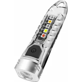   BORUiT V1 LED Keychain Przenośna latarka fluorescencyjna EDC Work Light Type-C Ładowalna mini latarka UV Camping Pocket Lantern
