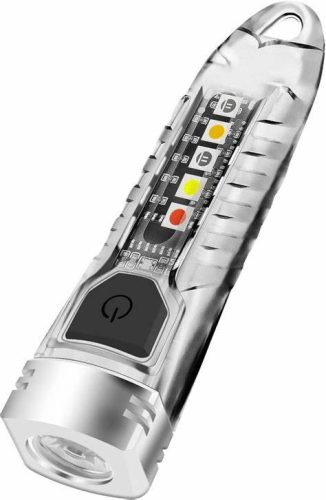 BORUiT V1 LED Keychain Przenośna latarka fluorescencyjna EDC Work Light Type-C Ładowalna mini latarka UV Camping Pocket Lantern