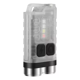   BORUiT V3 LED Keychain Przenośna latarka robocza Światło robocze Typ-C Ładowalna mini latarka z magnesem UV Camping Pocket Lantern