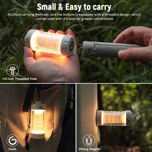 Wurkkos CL01 lampa campingowa, regulacja barwy, power bank, RGB