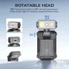 Latarka EDC z klipsem WURKKOS HD04 – 750LM, obrotowa głowica 180°, światło skupione/rozproszone/RGB do zastosowań outdoorowych, pracy i sytuacji awaryjnych