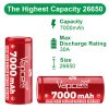 Vapcell 26650 7000mAh K70 chronione ogniwo li-ion