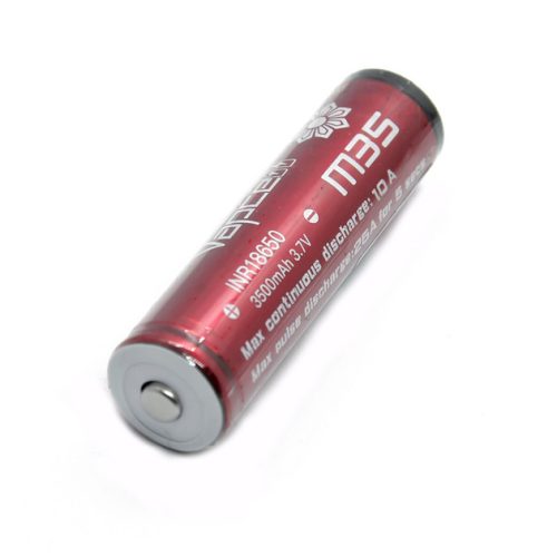 Vapcell M35 18650 – 3500 mAh, 10 A, niezabezpieczony akumulator Li-ion z wypukłym biegunem