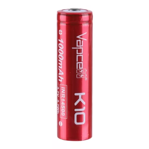 Vapcell K10 INR14500 1000mAh 8A akumulator Li-ion ładowalny BUTTON TOP