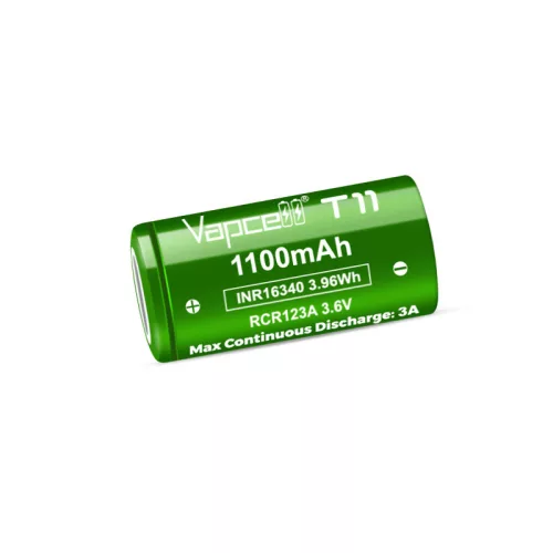Akumulator Li-ion Vapcell INR 16340 T11 1100mAh 3A 