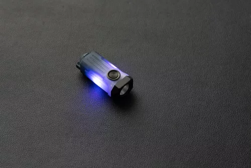 WUBEN E2 Mini latarka EDC na brelok – 150 lumenów, ładowanie USB-C, magnetyczna, czerwono-niebieskie światło sygnalizacyjne