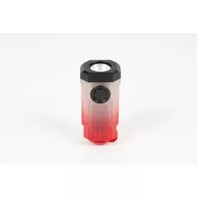   WUBEN E2 Mini latarka EDC na brelok – 150 lumenów, ładowanie USB-C, magnetyczna, czerwono-niebieskie światło sygnalizacyjne - Czerwony