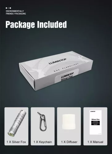 Latarka Lumintop Silver Fox EDC Flashlight