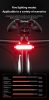 ROCKBROS Bionic Frog Tylne Światło Rower Tylne Światło Ładowanie LED Type-C 5 trybów Bezpieczne Ostrzeżenie Światło rowerowe Tylne światło rowerowe
