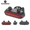 ROCKBROS Bionic Frog Tylne Światło Rower Tylne Światło Ładowanie LED Type-C 5 trybów Bezpieczne Ostrzeżenie Światło rowerowe Tylne światło rowerowe